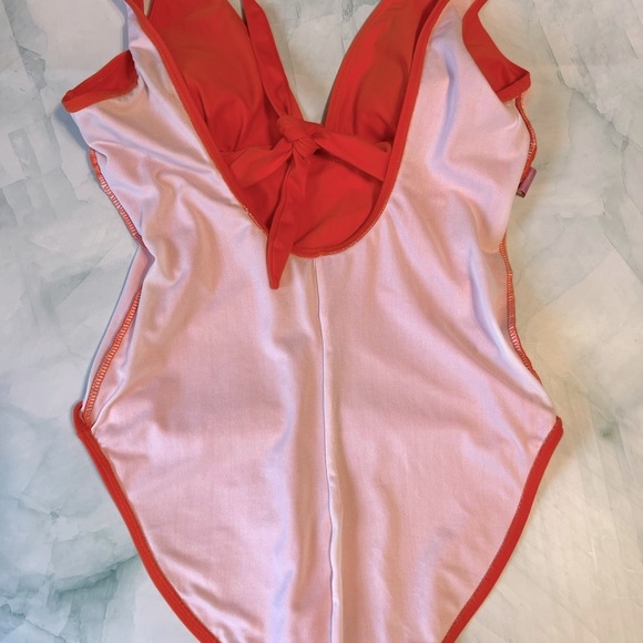 Mami Couture orange one piece swimsuit small (6-8) - Picture 12 of 13
